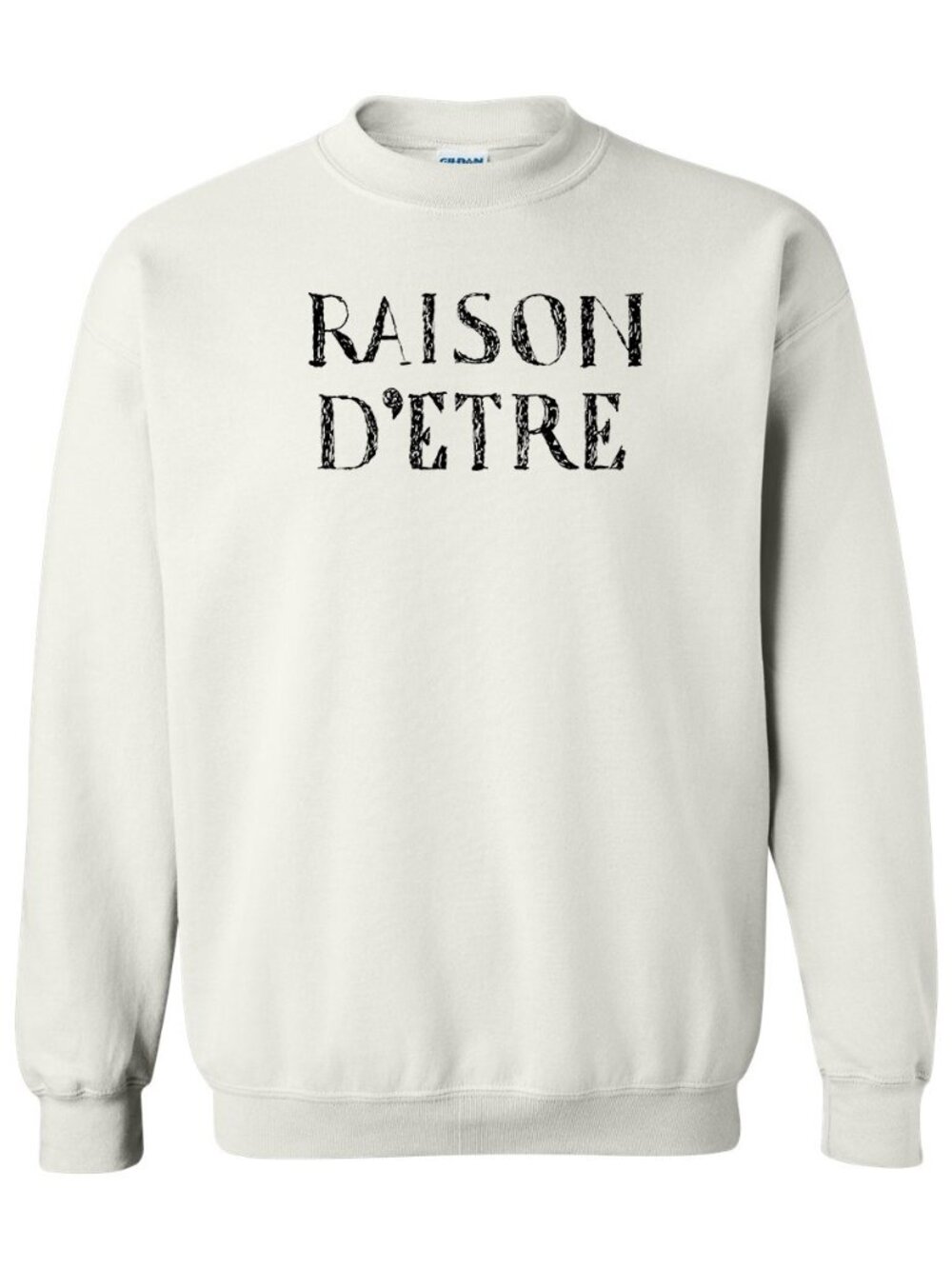 Raison d'etre Liz form Shrinking Christa Miller crewneck sweatshirt White - Picture 2 of 5